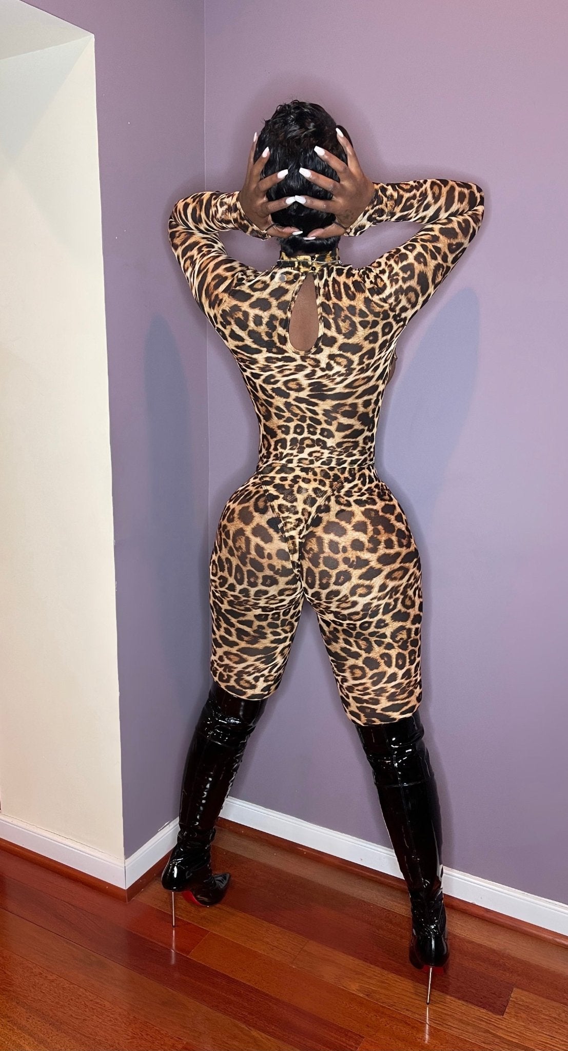 Feisty Leopard Jumpsuit - She's So Lavishh